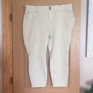 Torrid Cream Skinny Pants